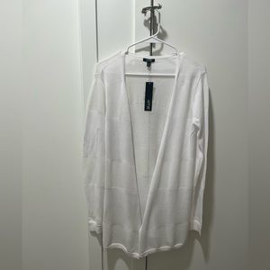 White Summer Cardigan. Apt. 9. Size Medium.